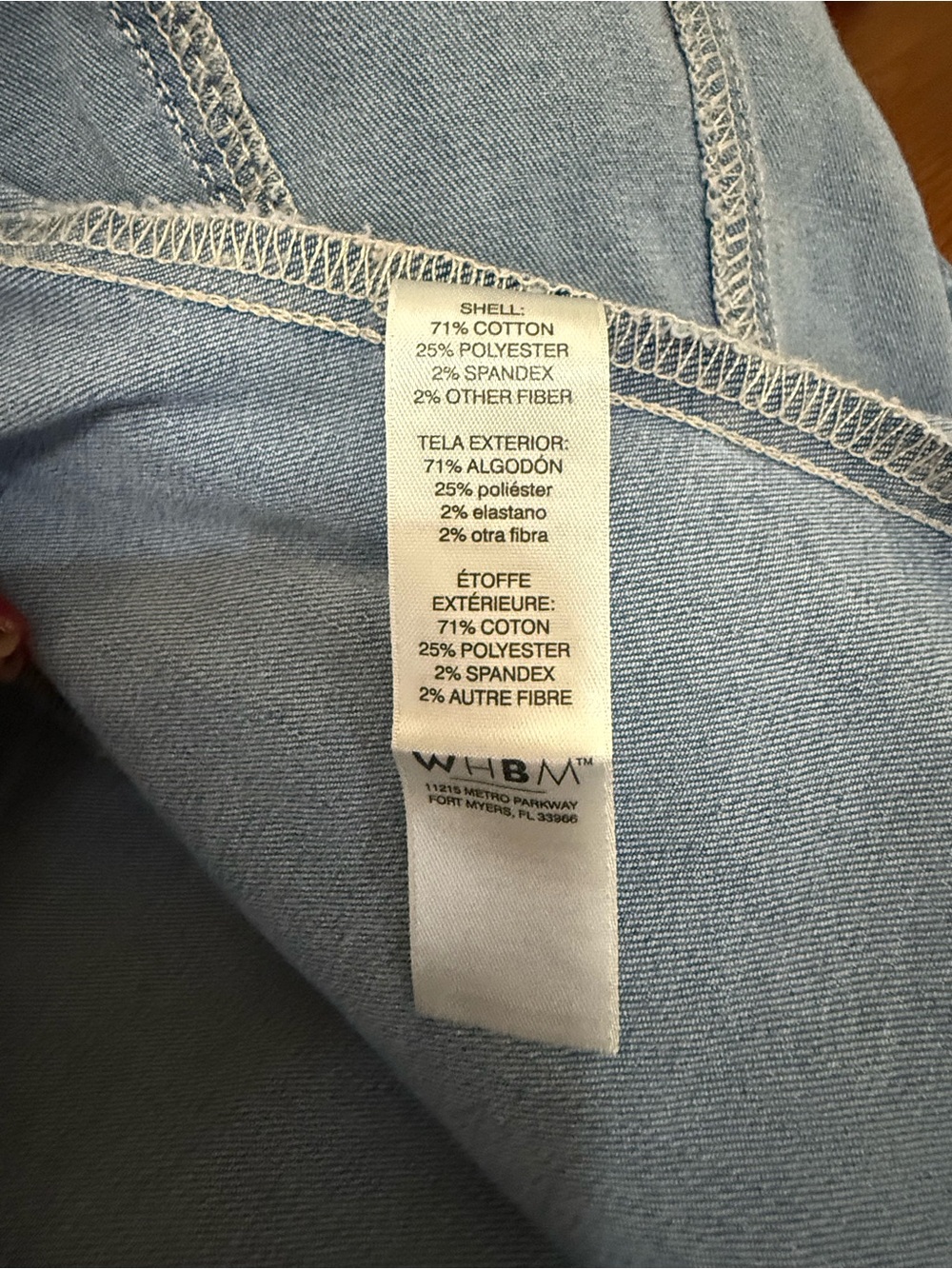 White House Black Market Denim Jacket Large - Picture 5 of 5